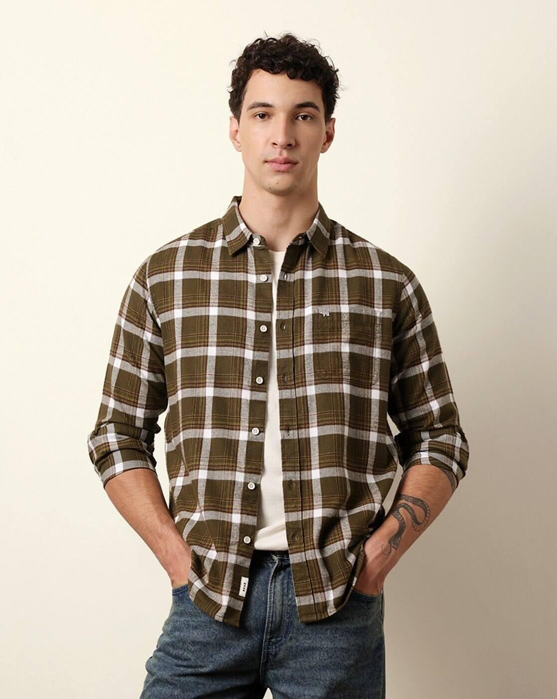 Cotton Checked Regular Fit Shirt