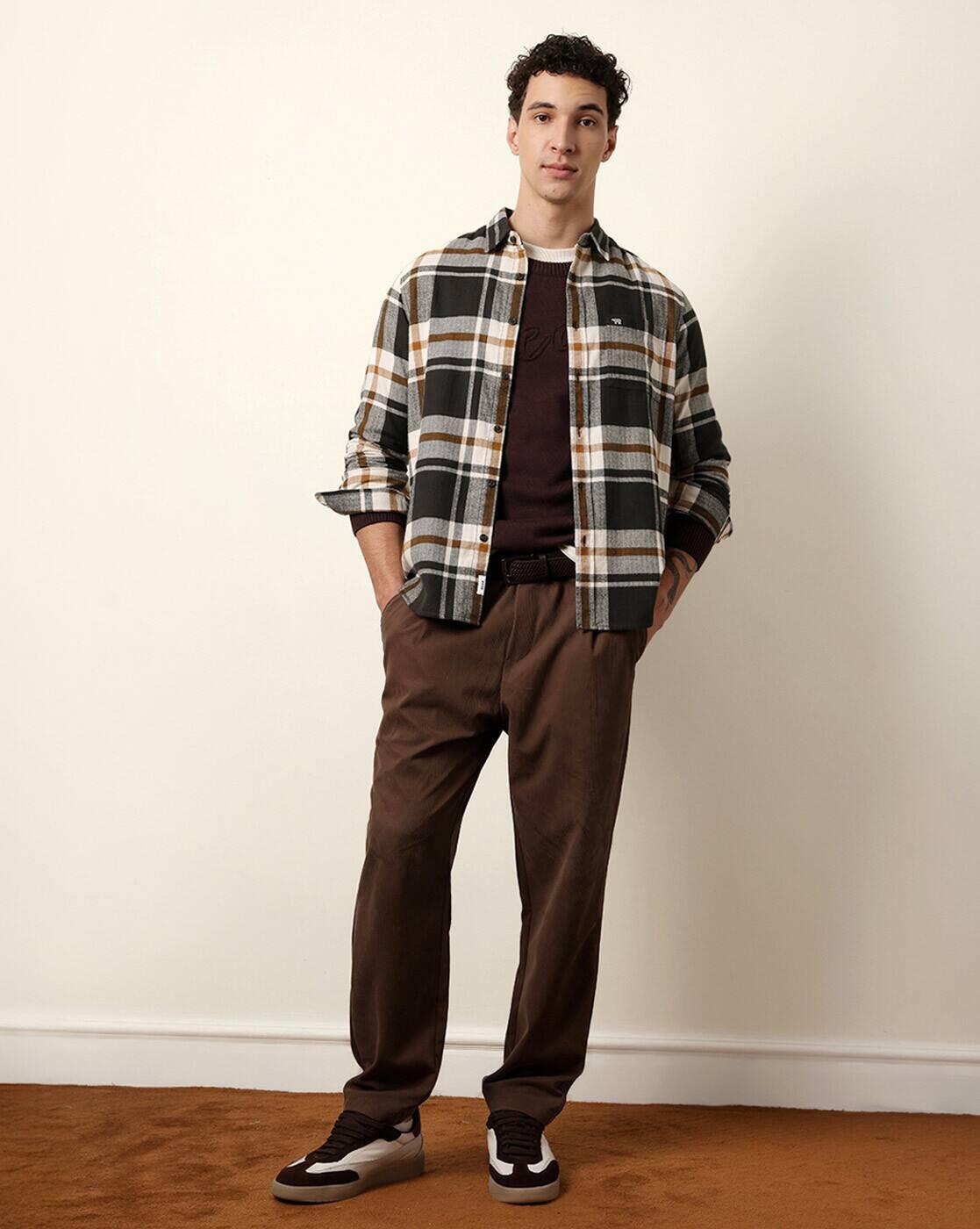 Cotton Checked Regular Fit Shirt