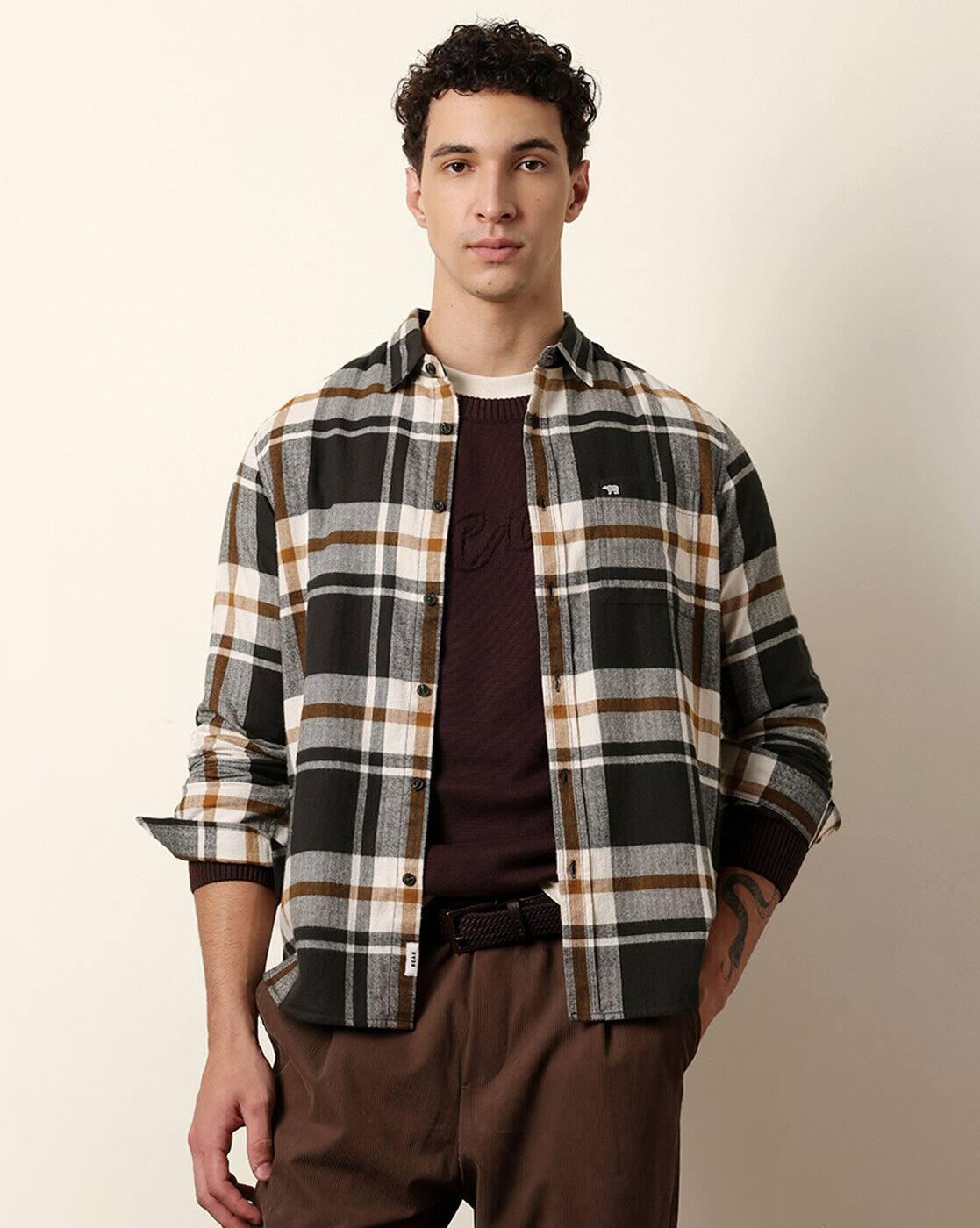 Cotton Checked Regular Fit Shirt