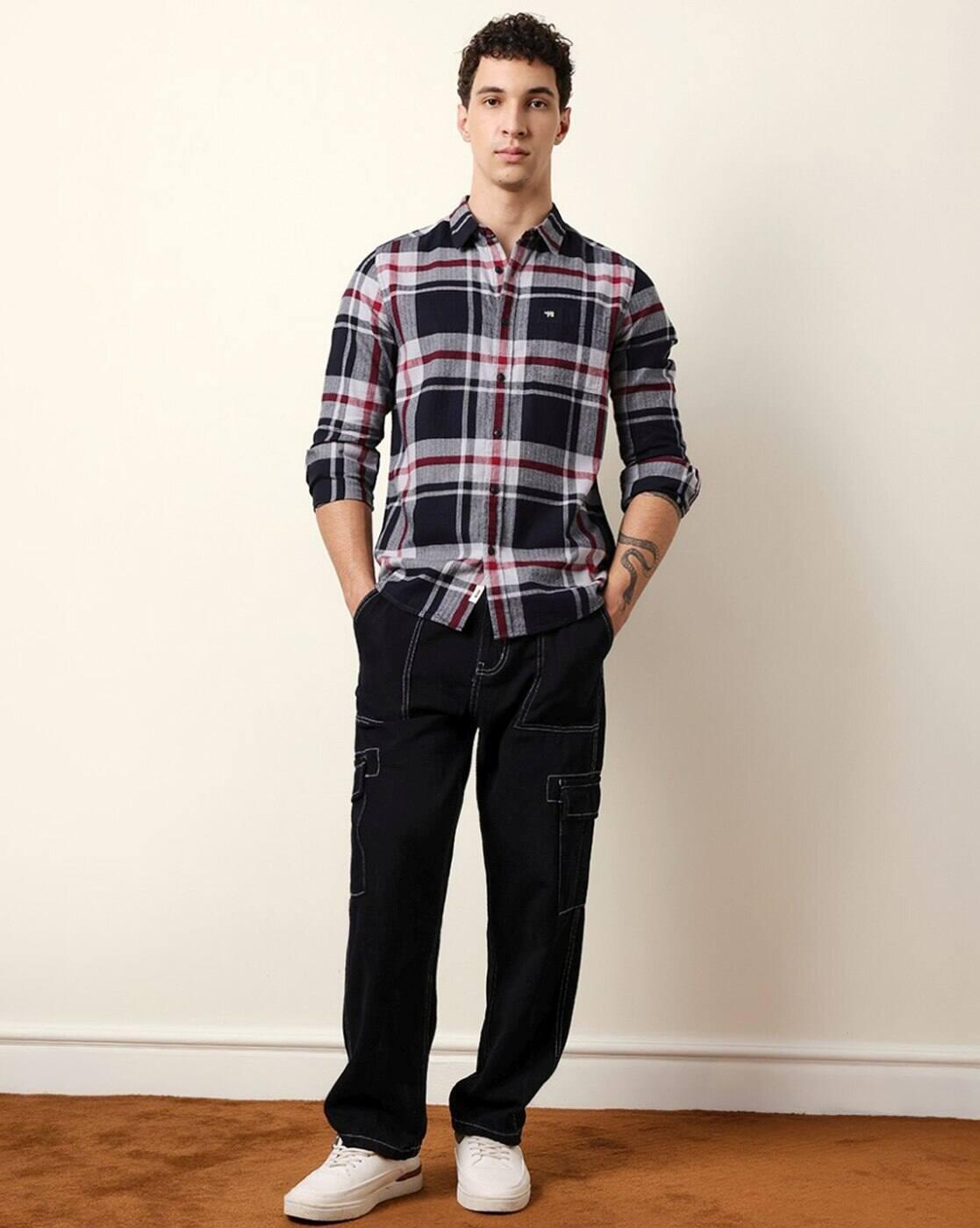 Cotton Checked Regular Fit Shirt