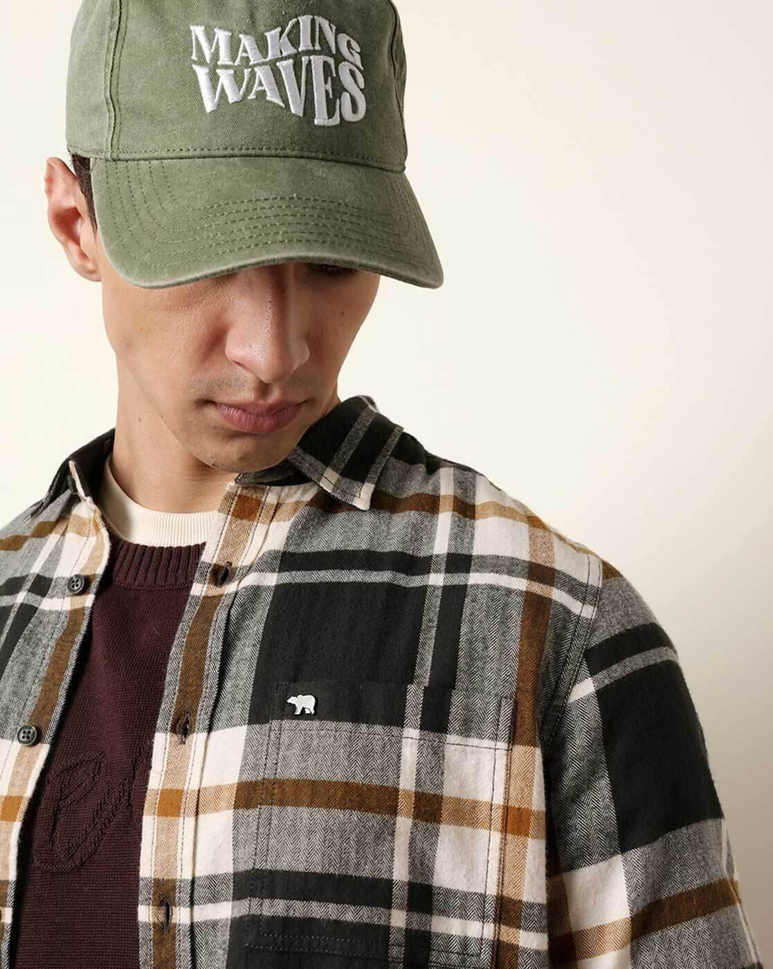 Cotton Checked Regular Fit Shirt