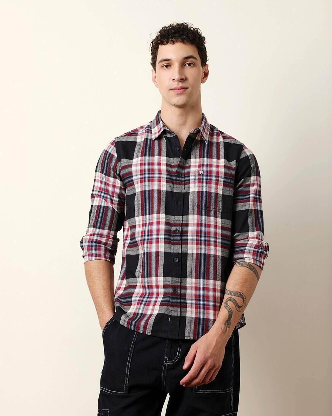 Cotton Checked Regular Fit Shirt
