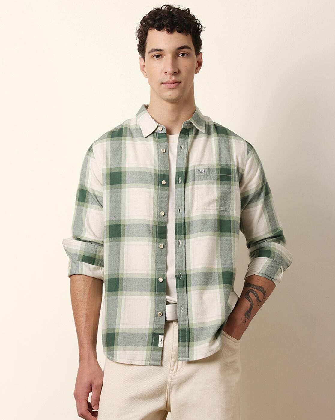 Cotton Checked Regular Fit Shirt