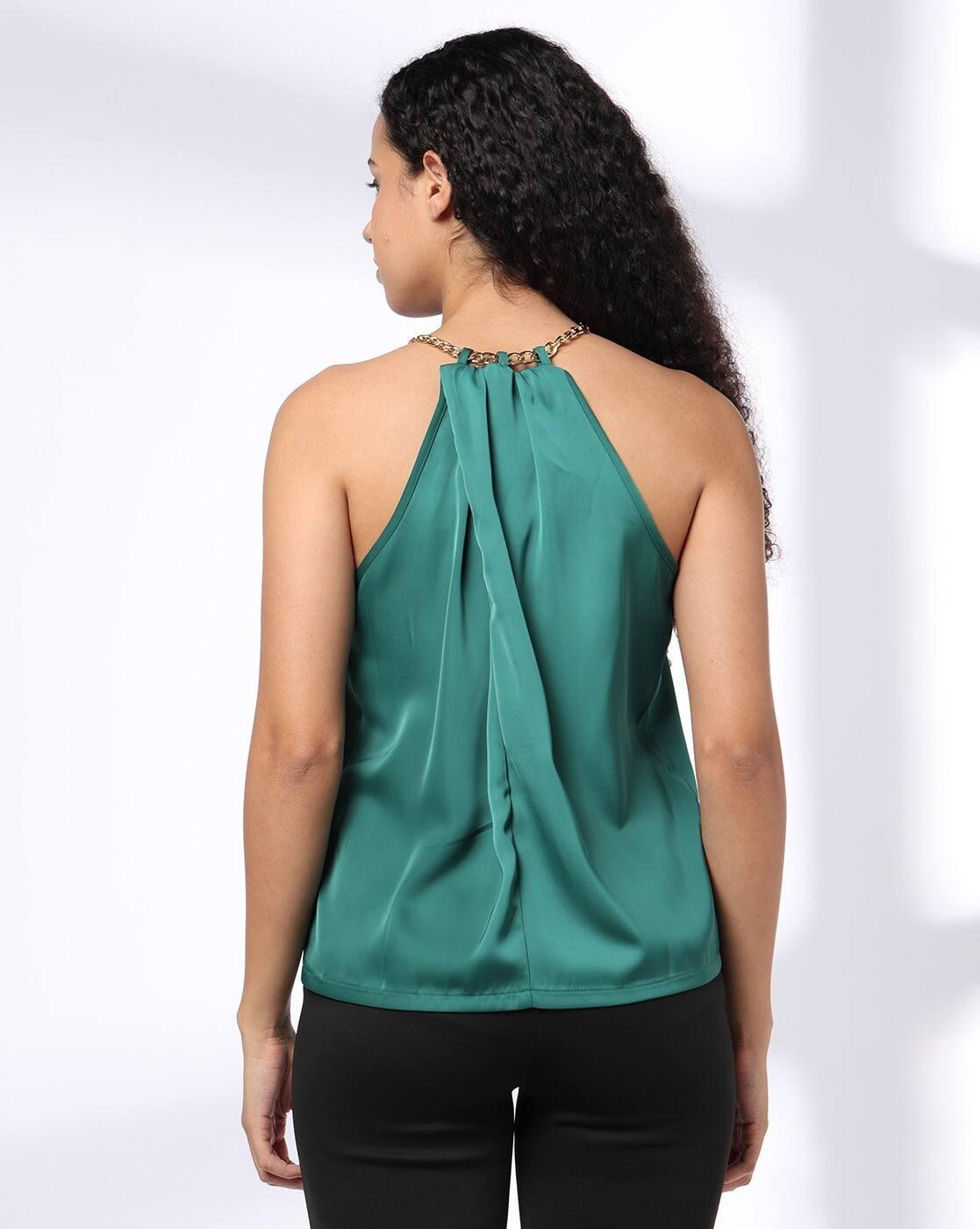 Women Regular Fit Halter-Neck Top