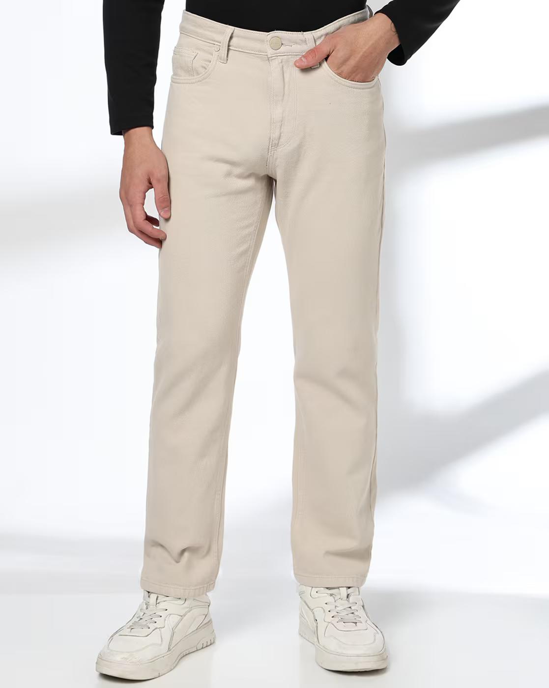 Men Mid-Rise Straight Jeans