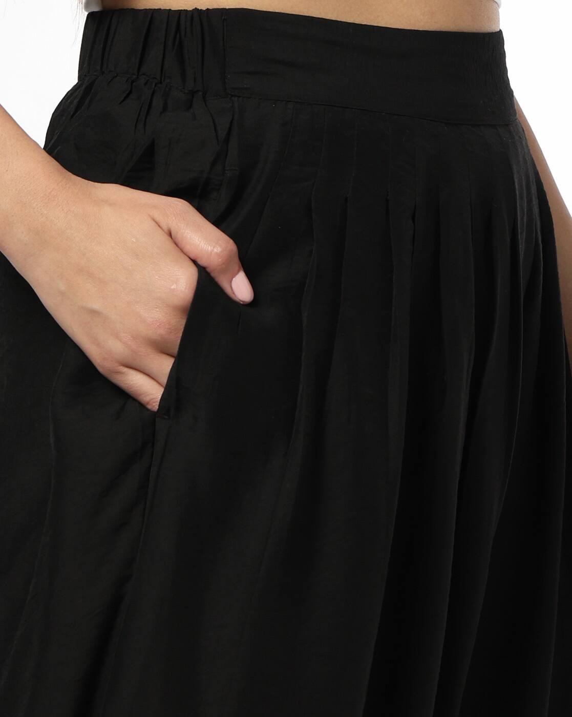 Women Pleated Balloon Fit Trousers