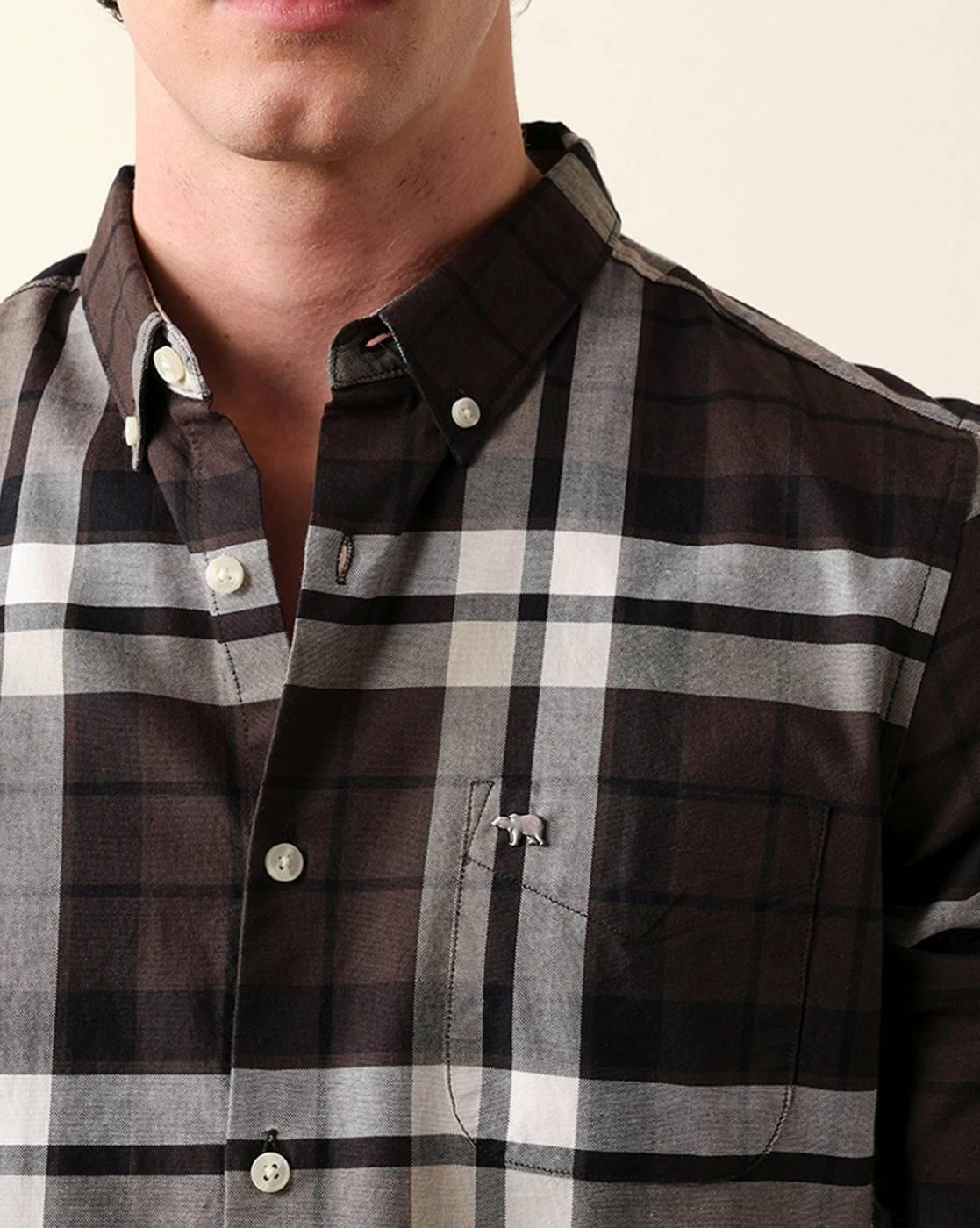 Checked Slim Fit Casual Shirt