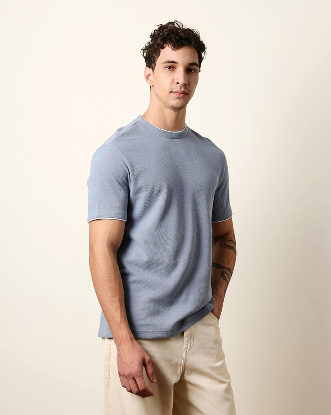 Men Cotton Round Neck T-Shirt