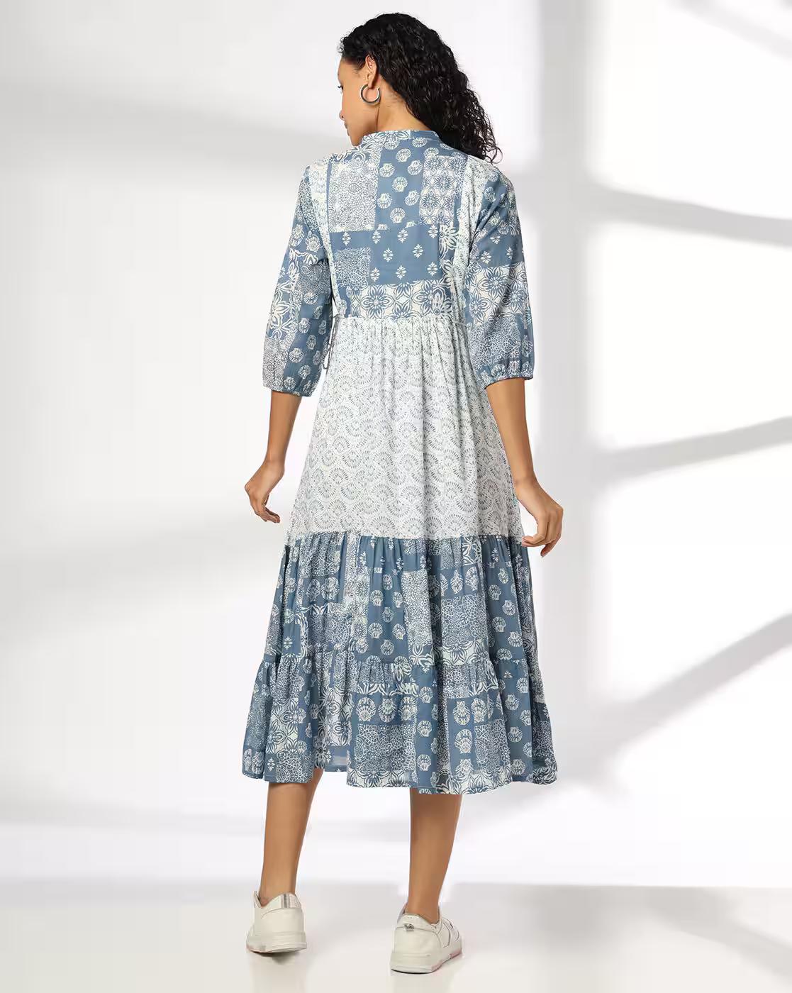 Women Printed Fit & Flare Dress