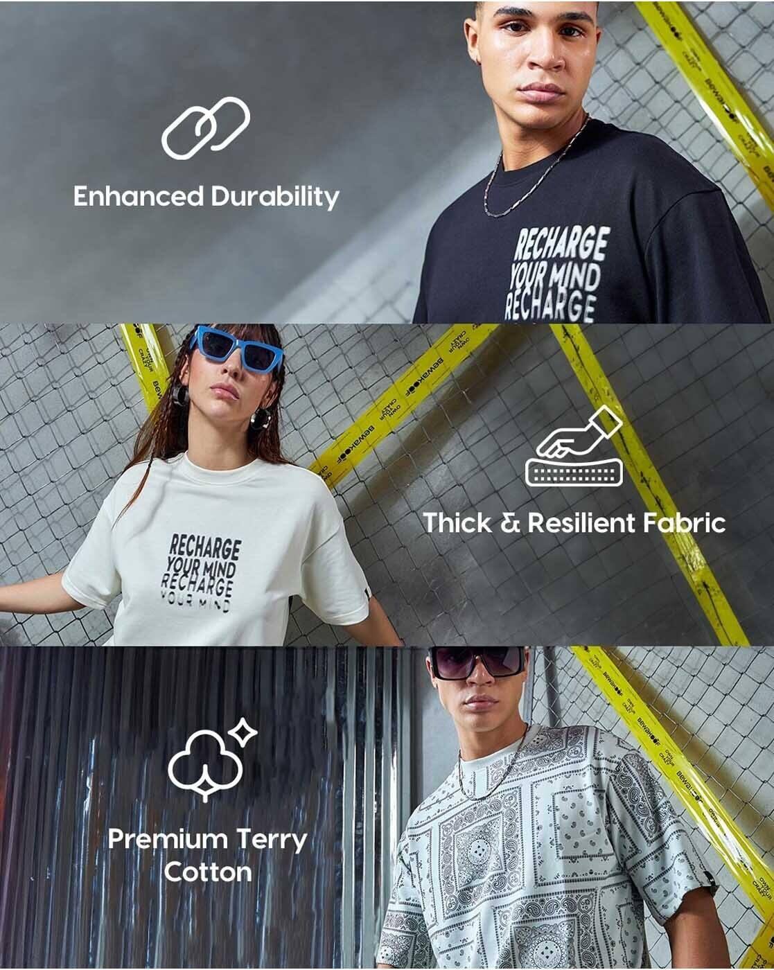 Men Oversized Fit Polo T-Shirt