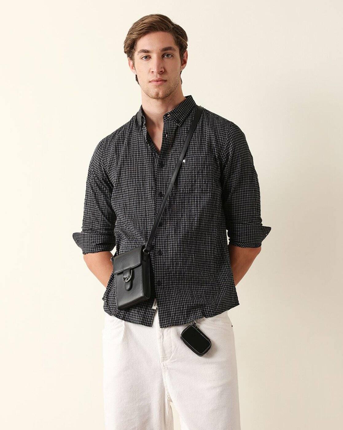 Checked Slim Fit Shirt