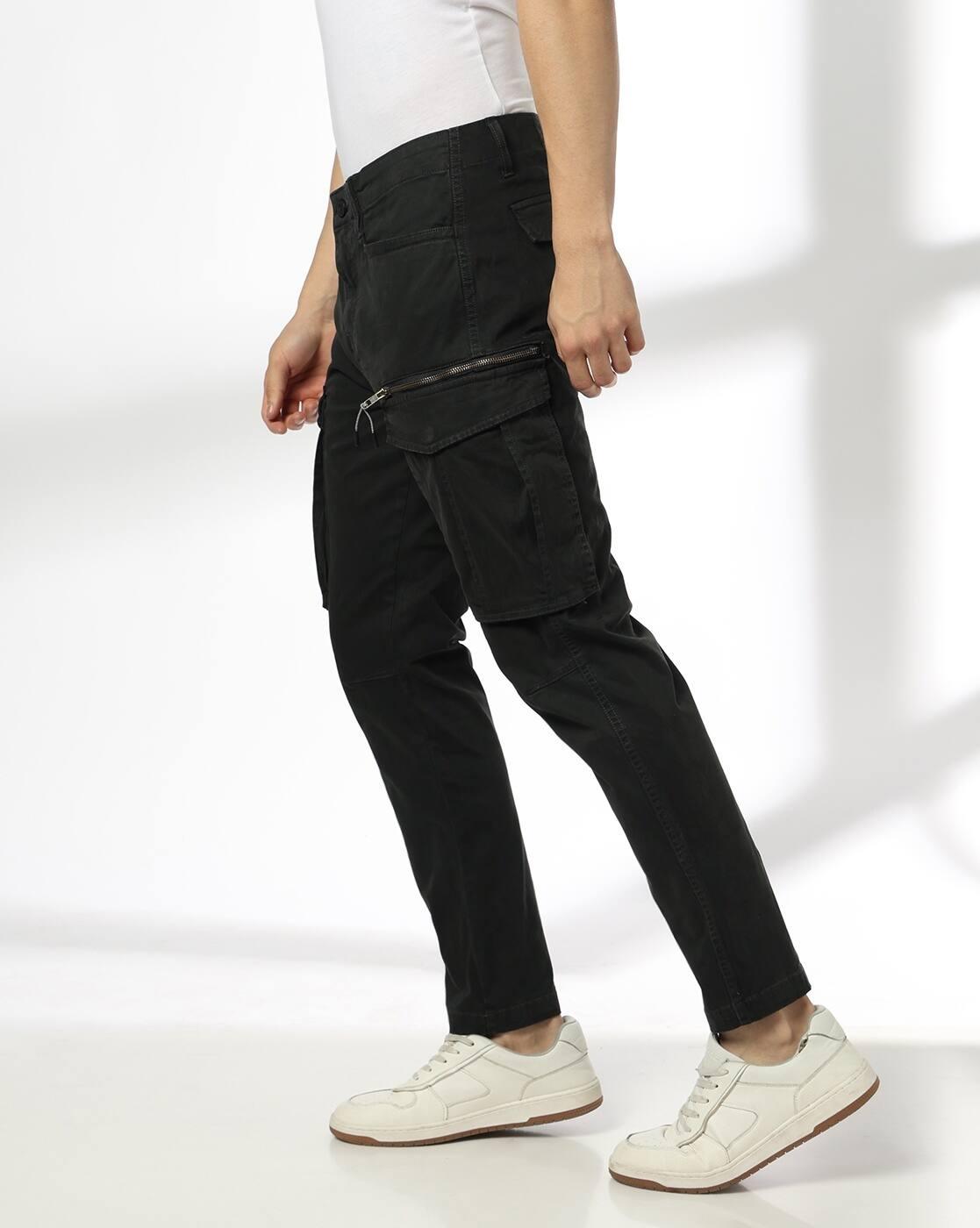 Men Low-Rise Relaxed Fit Trousers