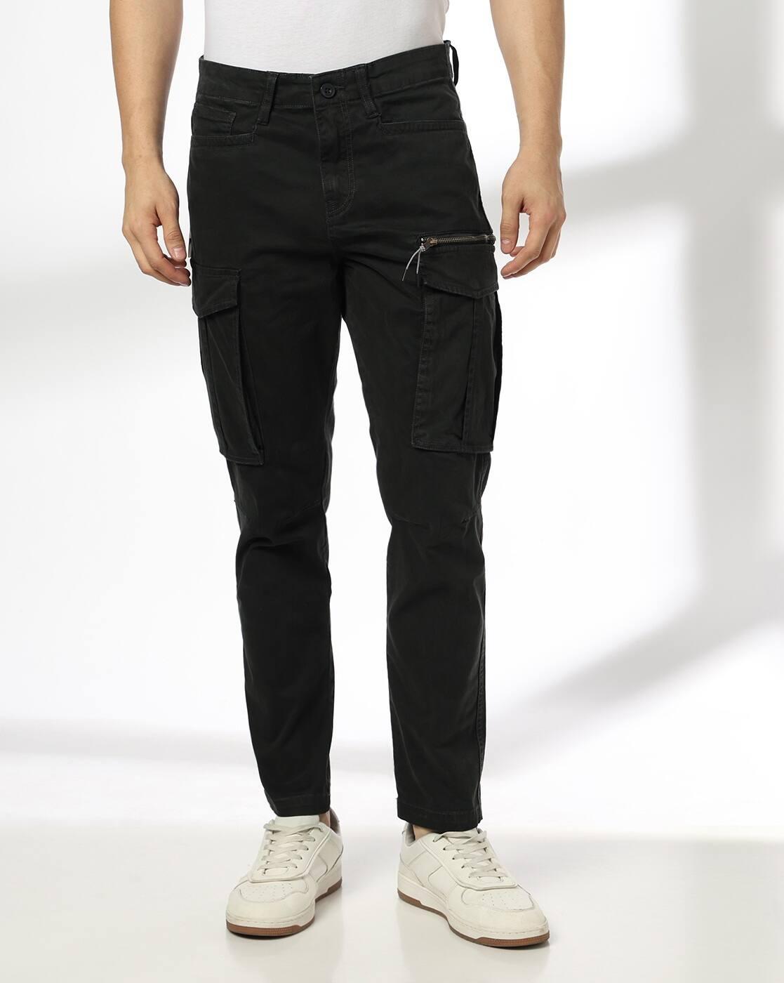 Men Low-Rise Relaxed Fit Trousers
