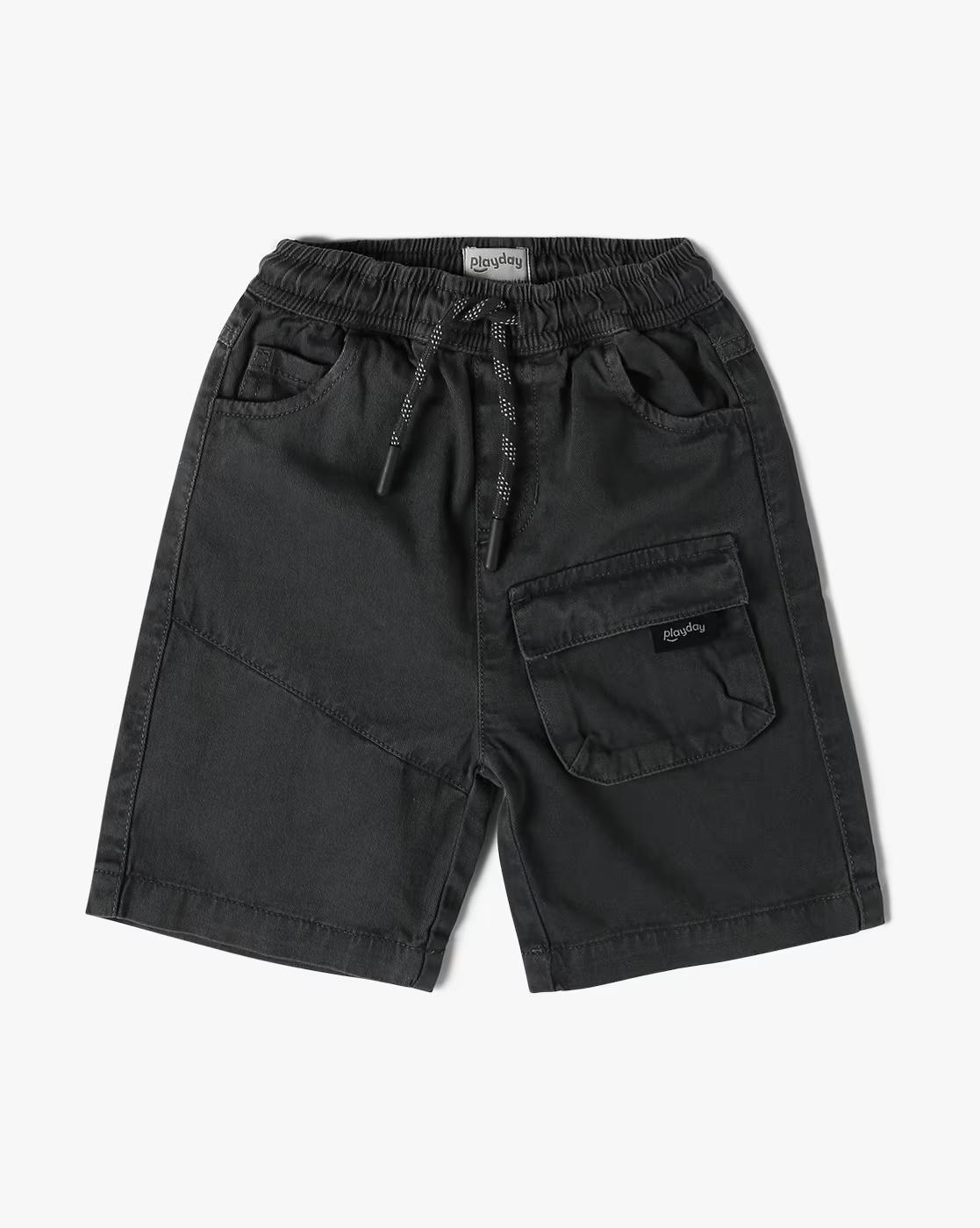 OVERDYED SHORTS, GREY, 2-3Y