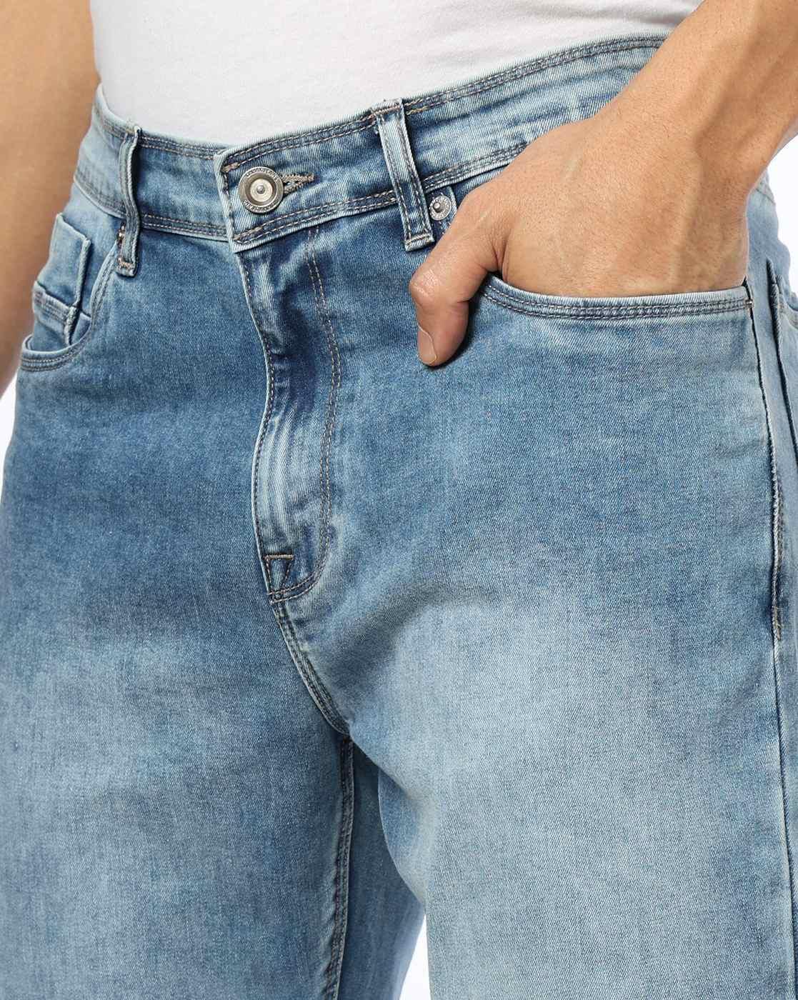 Men Lightly Washed Slim Fit Jeans
