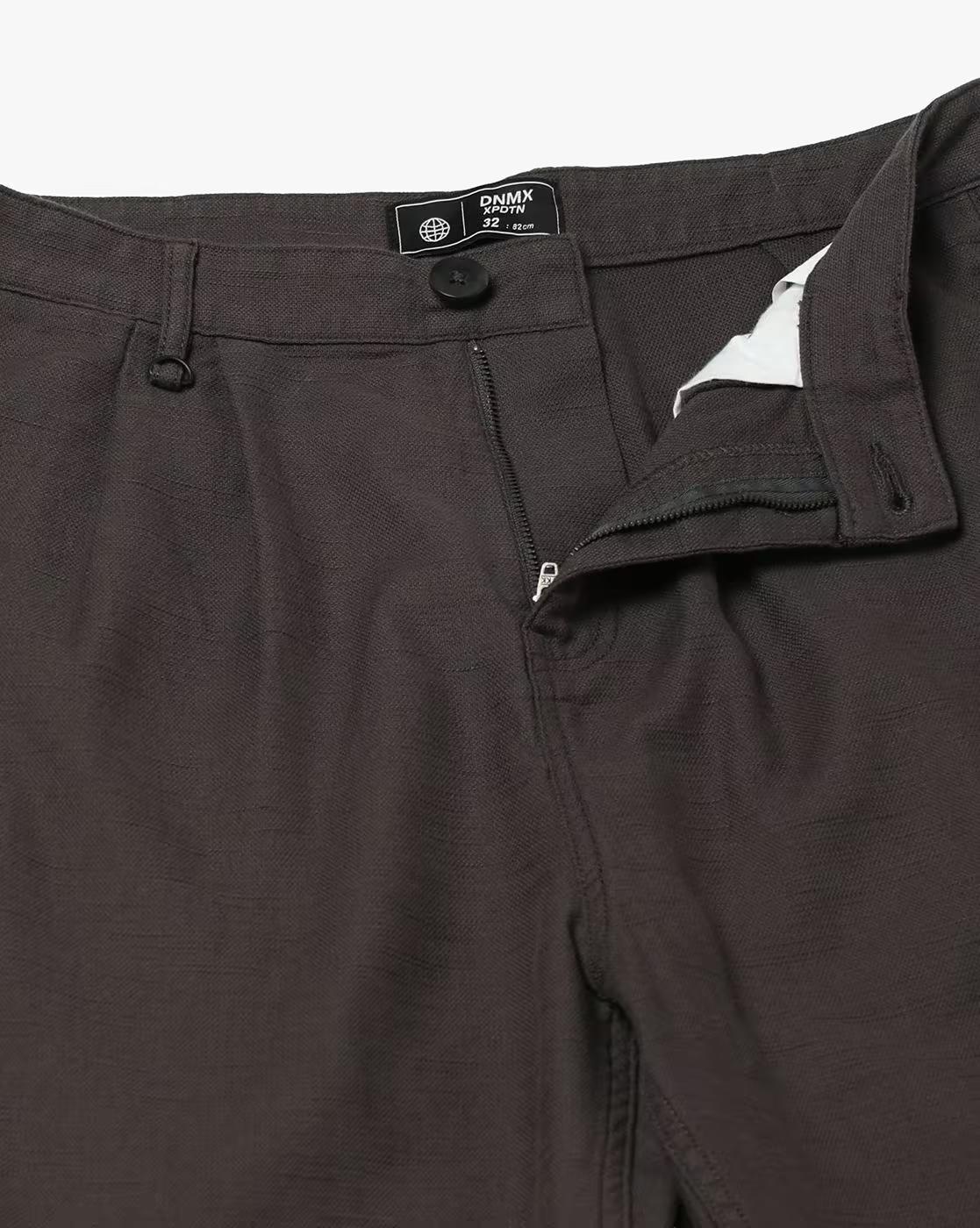 Men Loose Fit Pants with Insert Pockets