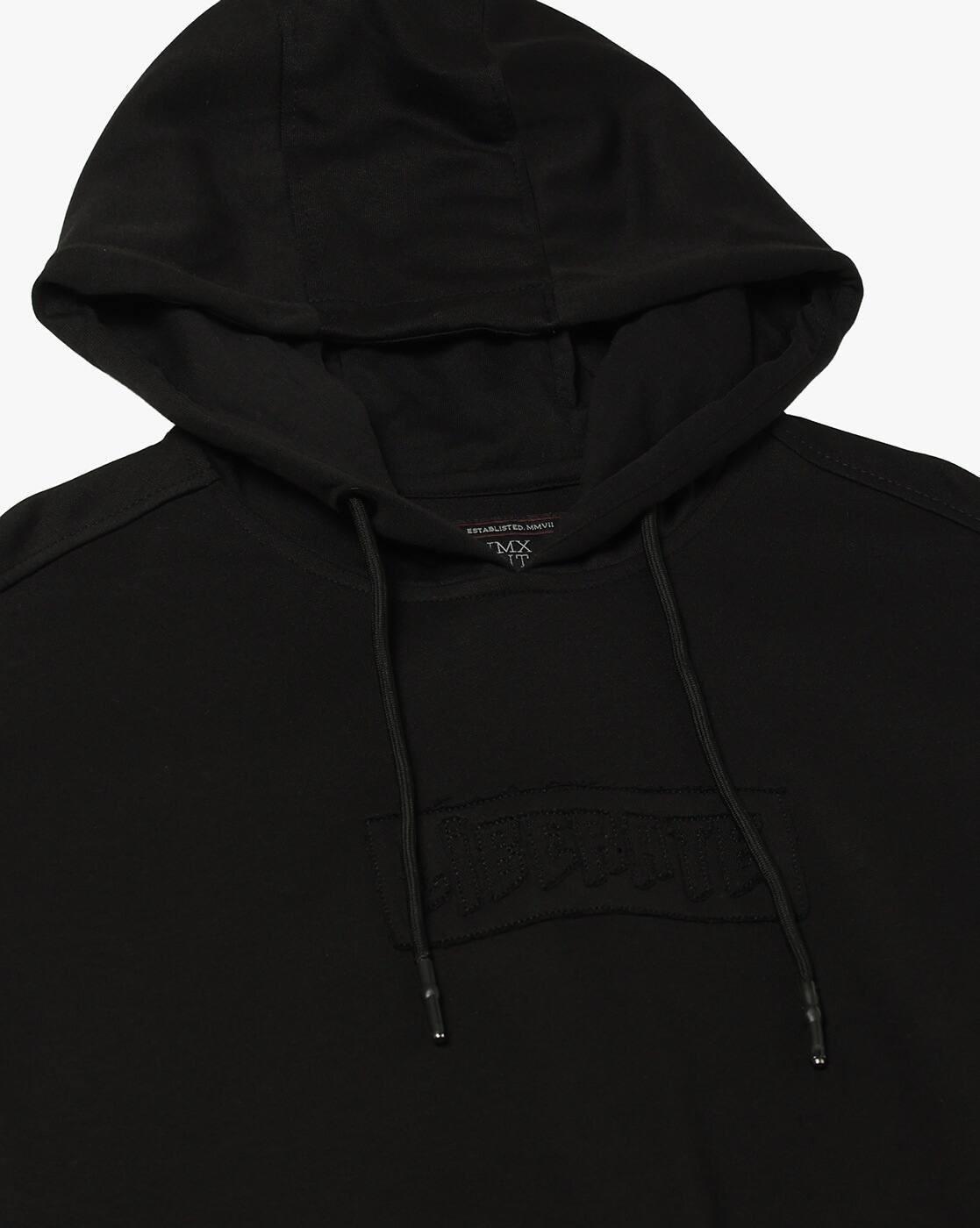 Men Embroidered Boxy Fit Hooded T-Shirt