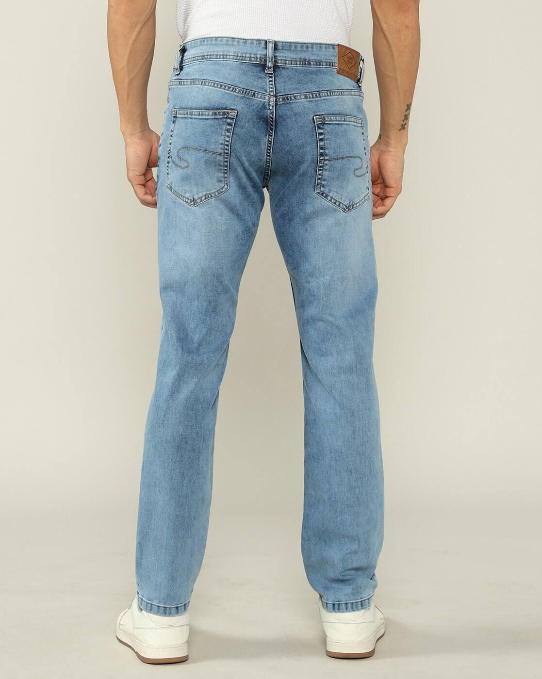 Men Low-Rise Slim Fit Stretch Jeans