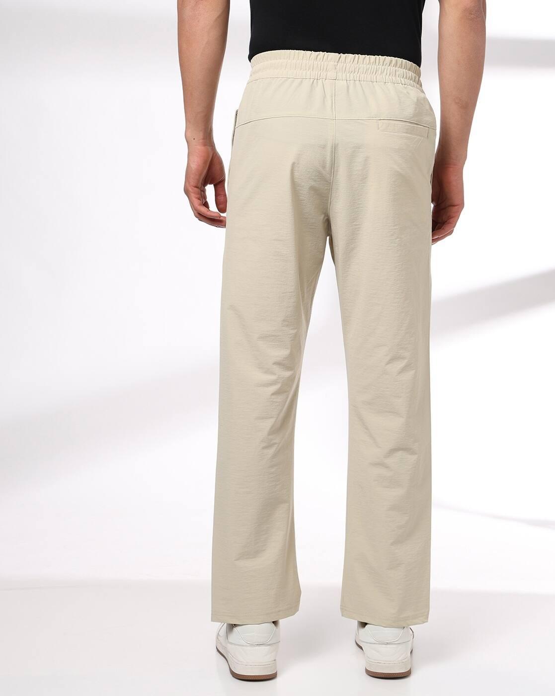 Men Relaxed Fit Track Pants with Insert Pockets