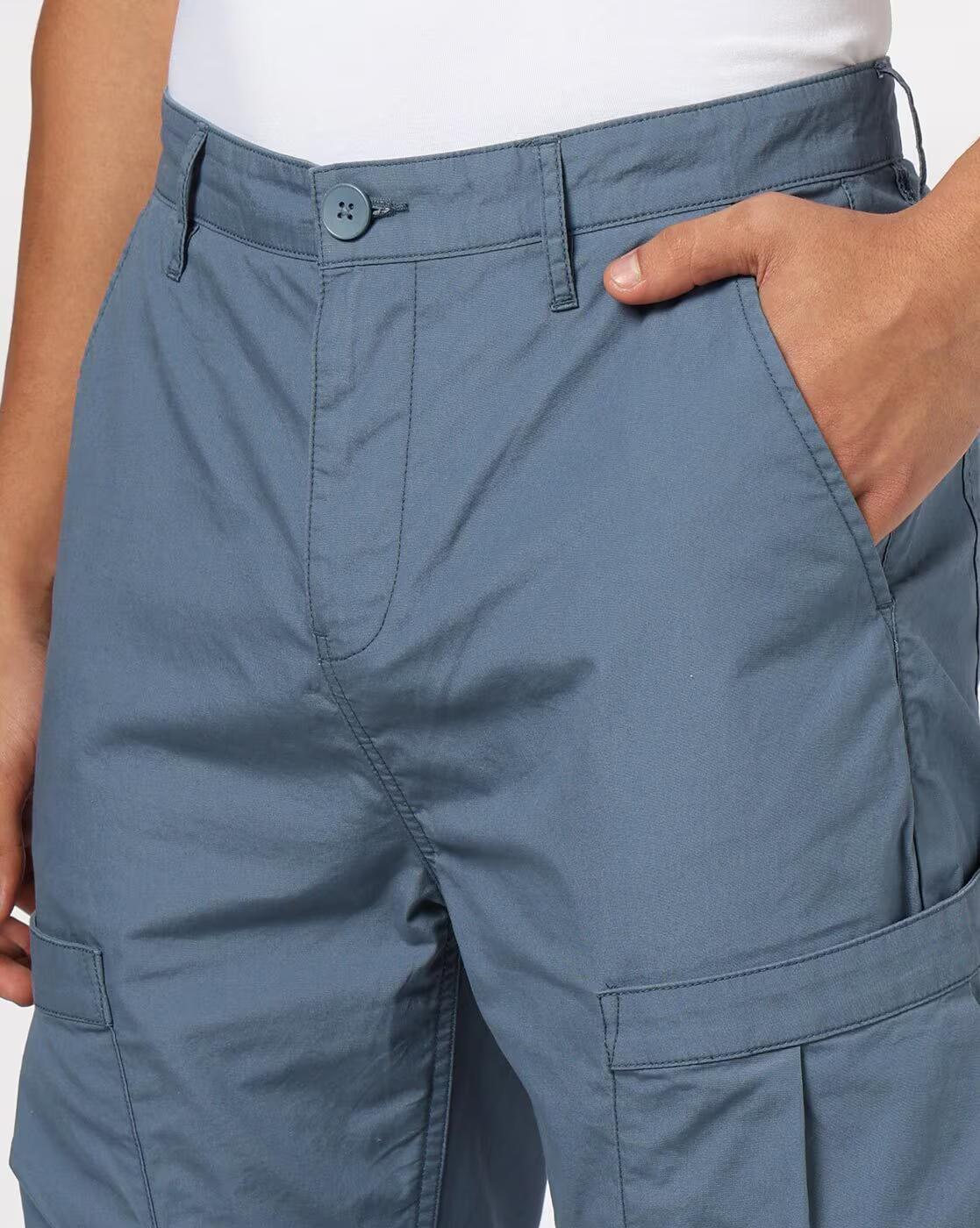 Pleated pkt trouser, BLUE, 32