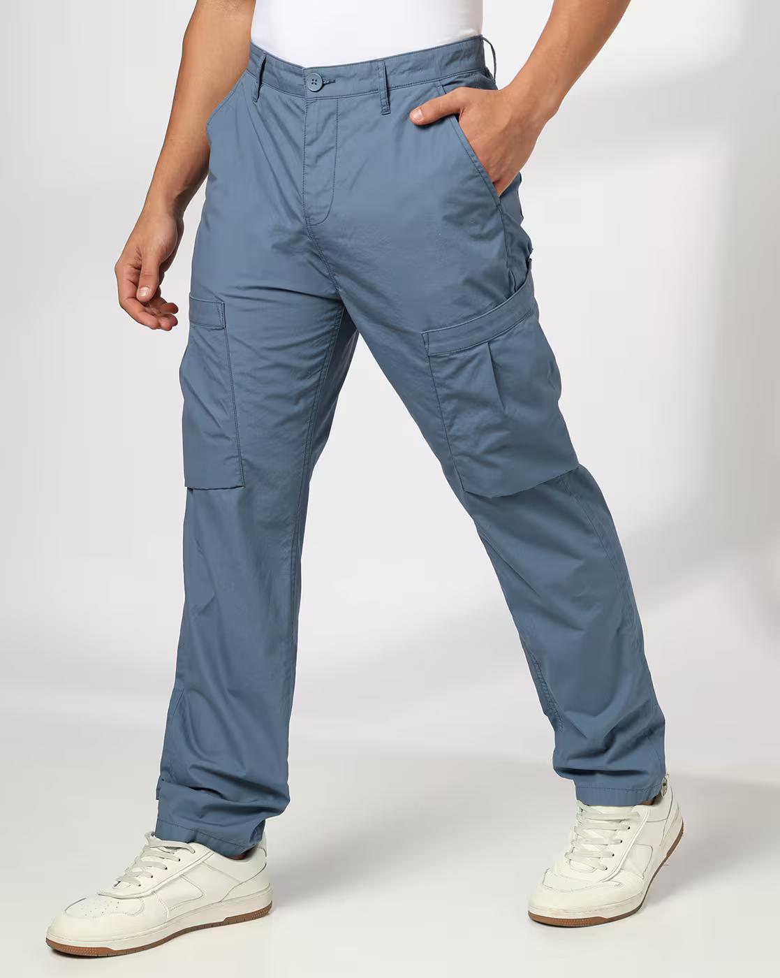 Pleated pkt trouser, BLUE, 32