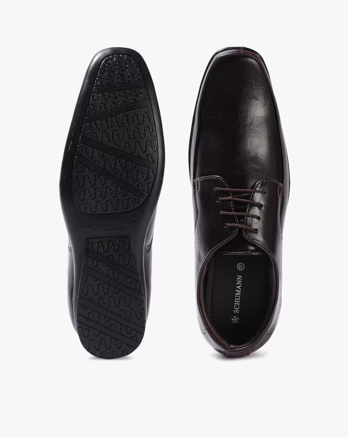 Men Square-Toe Lace-Up Shoes