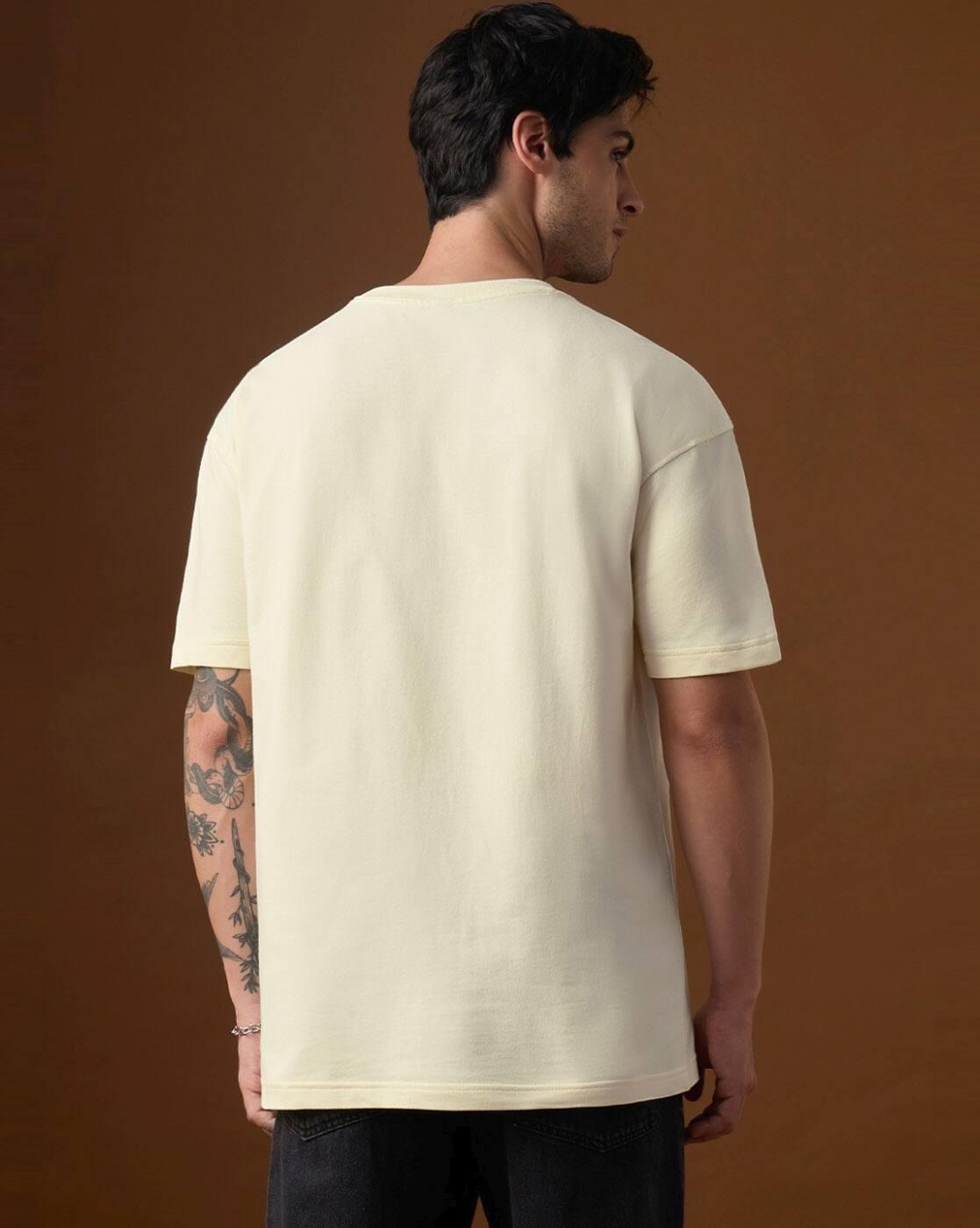 Oversized T-Shirt Error 404|The Souled Store  - Men Graphic Oversized Fit T-Shirt