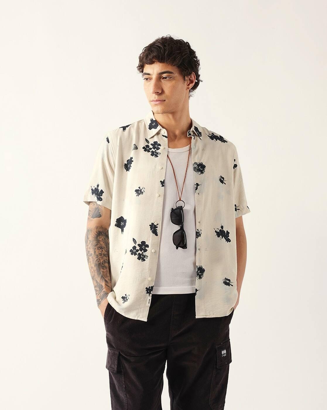 Floral Printed Regular Fit Casual Shirt