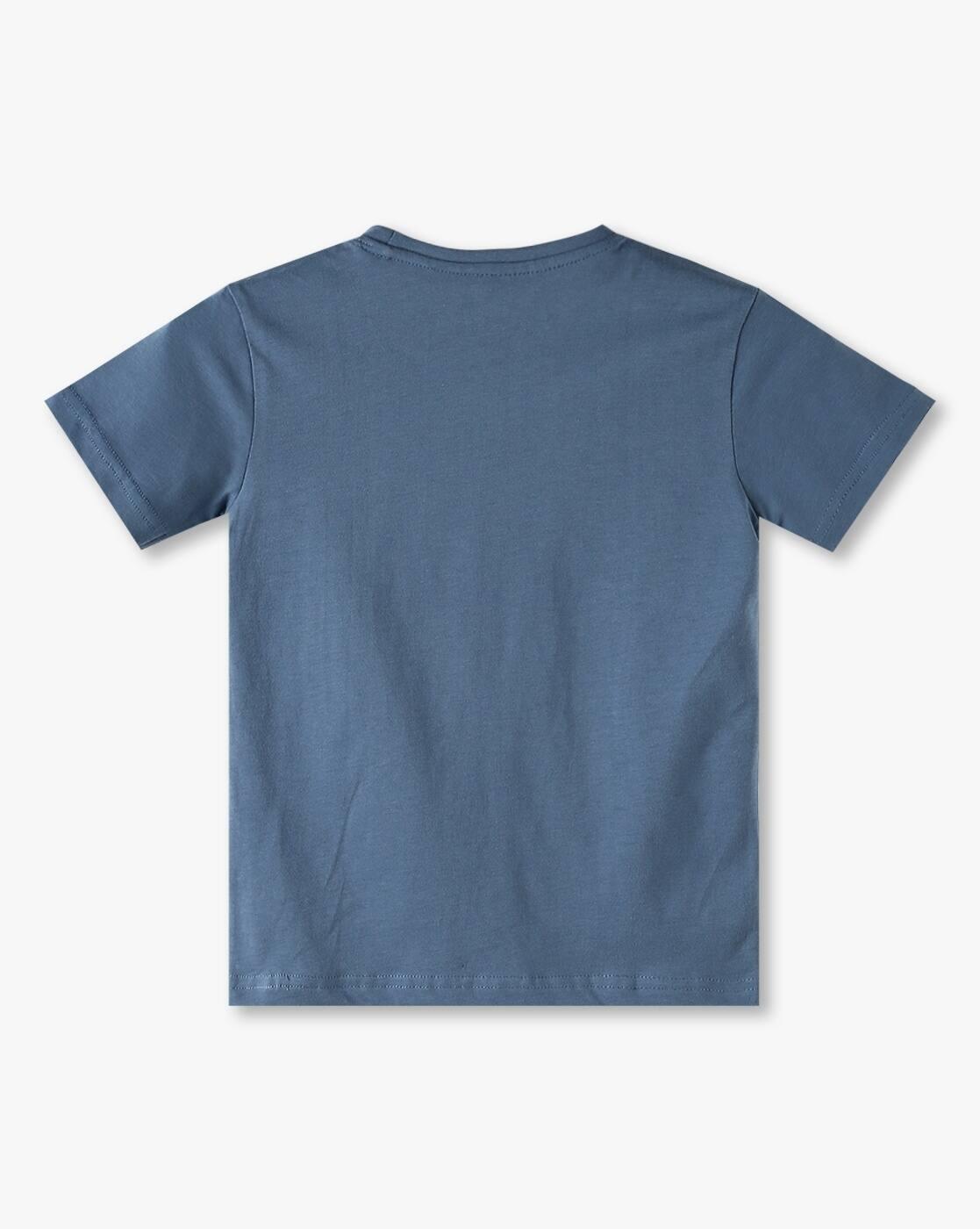 Boys Sun Sea Sky Print Tailored Fit Round-Neck T-Shirt