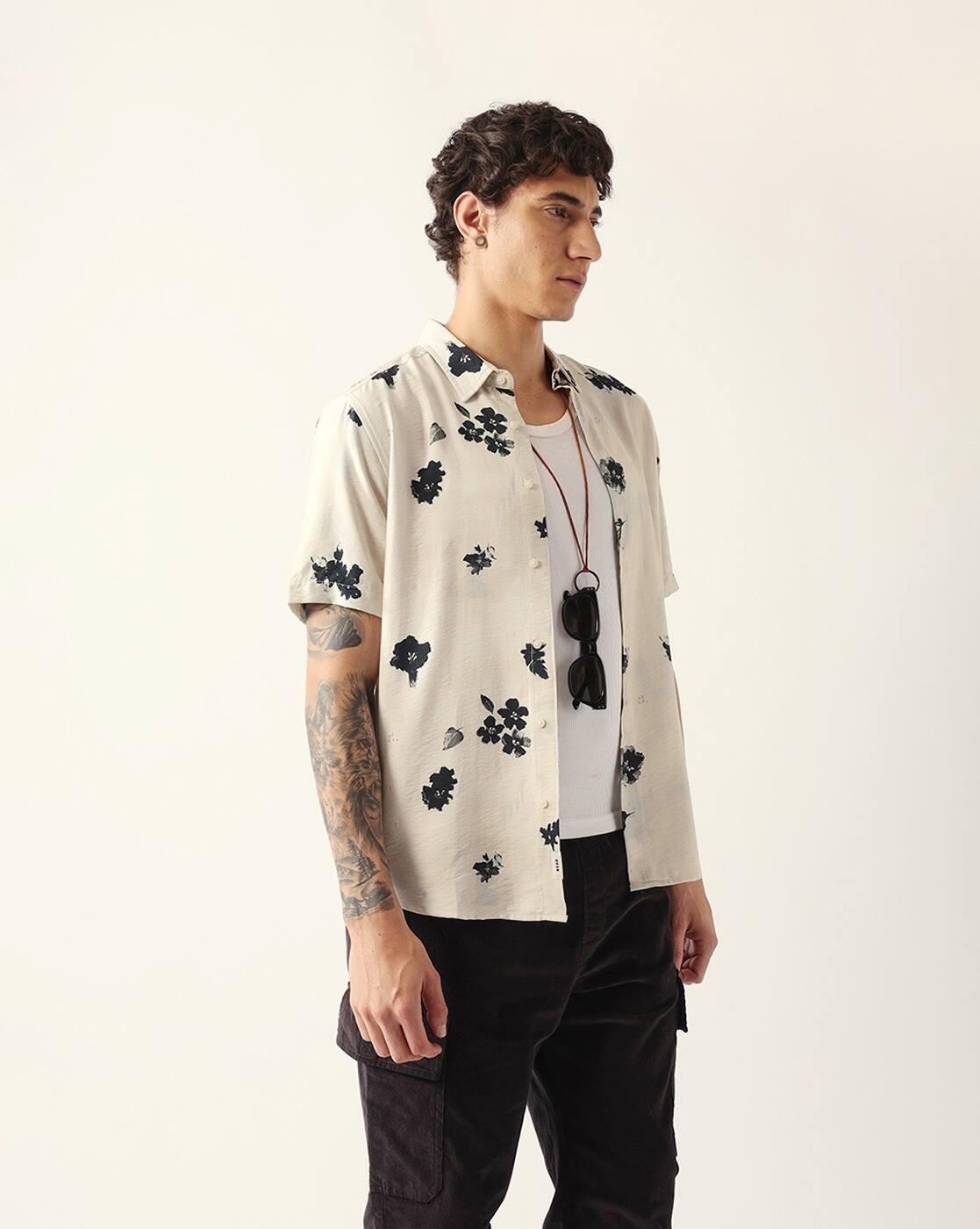 Floral Printed Regular Fit Casual Shirt