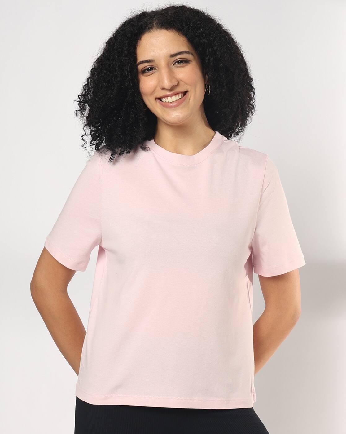Women Relaxed Fit Crew-Neck T-Shirt