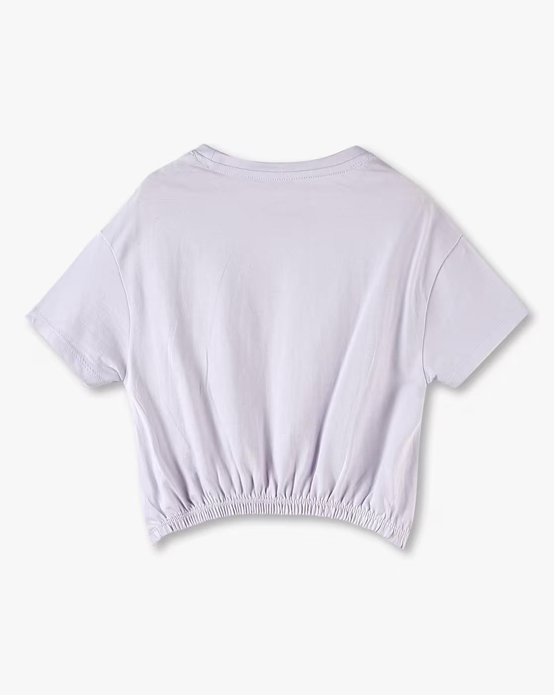 Girls Girlhood Print Regular Fit Round-Neck T-Shirt