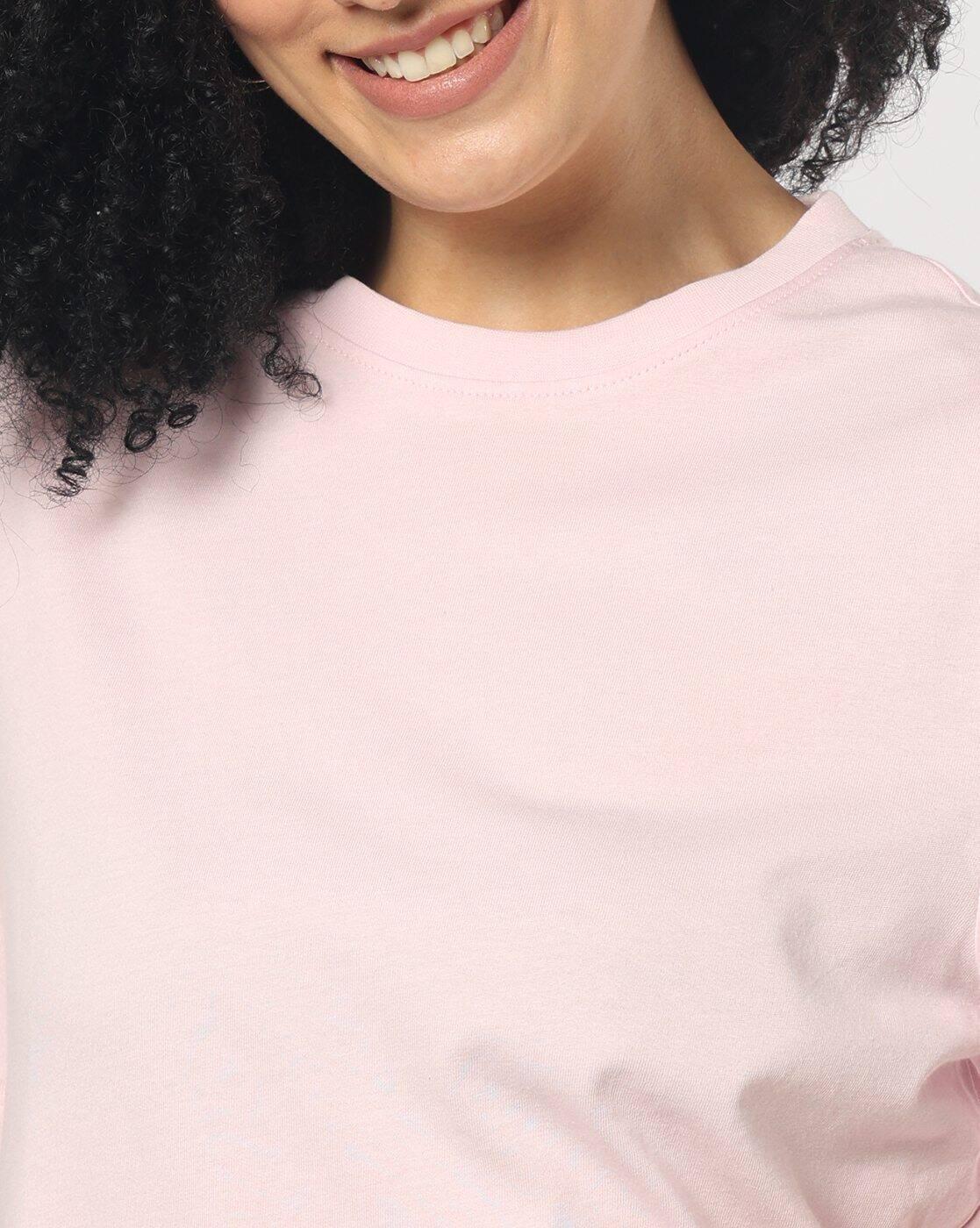 Women Relaxed Fit Crew-Neck T-Shirt