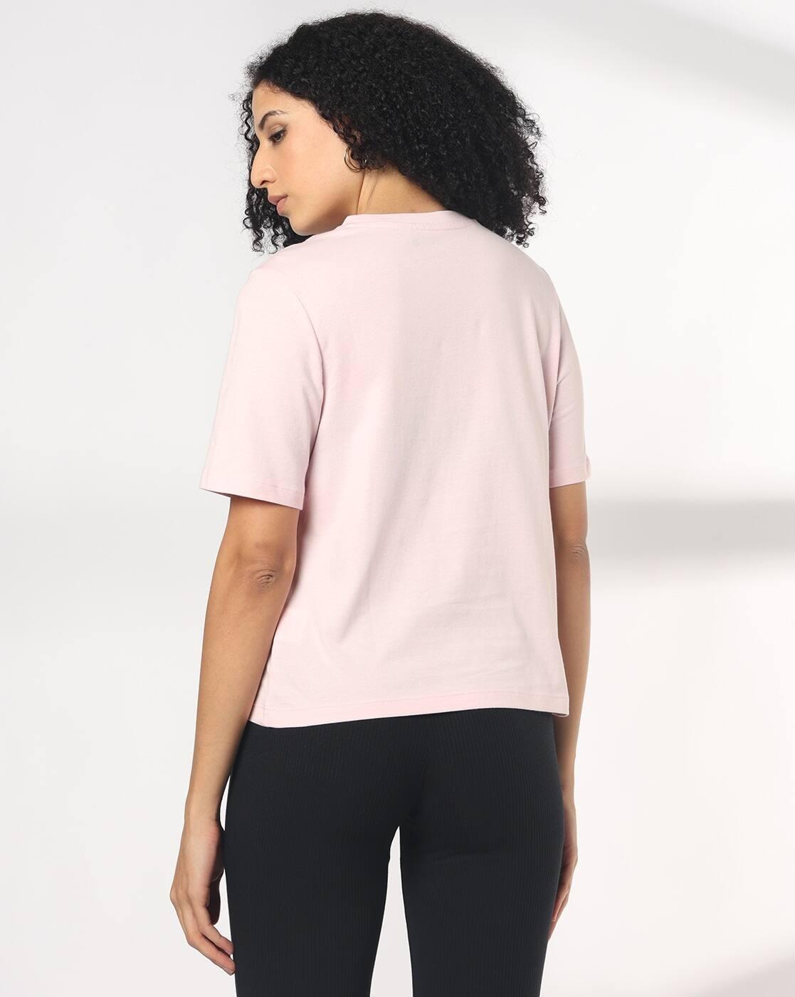 Women Relaxed Fit Crew-Neck T-Shirt