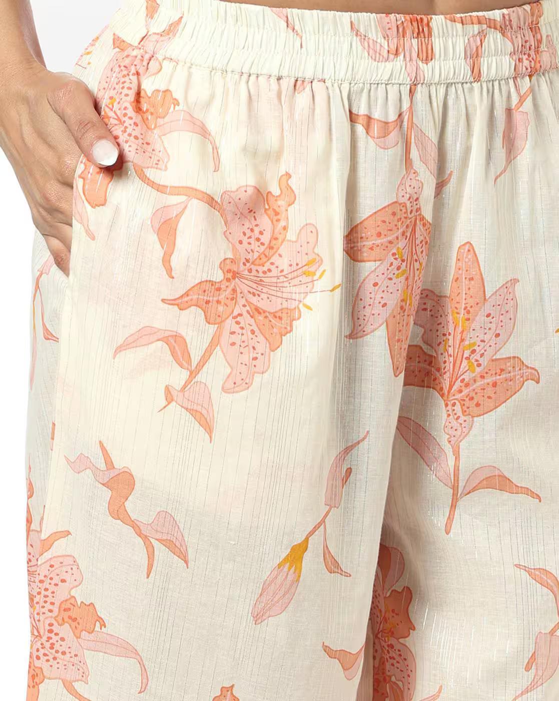 Women Floral Print Straight Kurta & Salwar Set