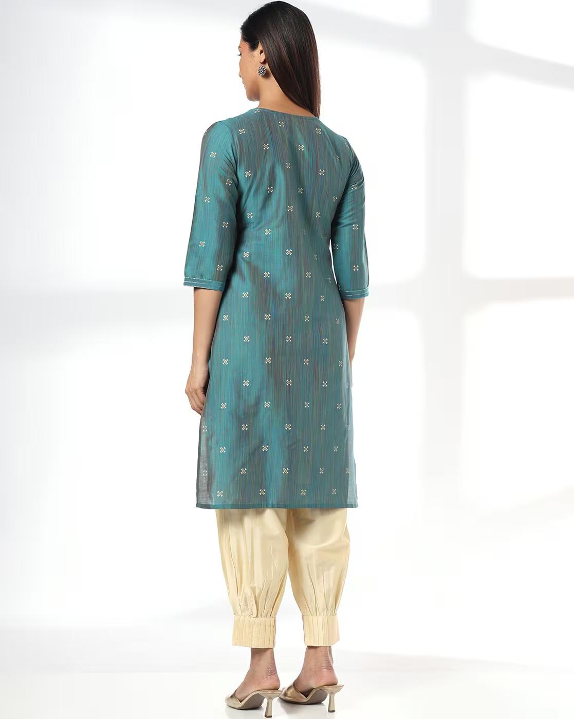 Women Floral Print Straight Kurta