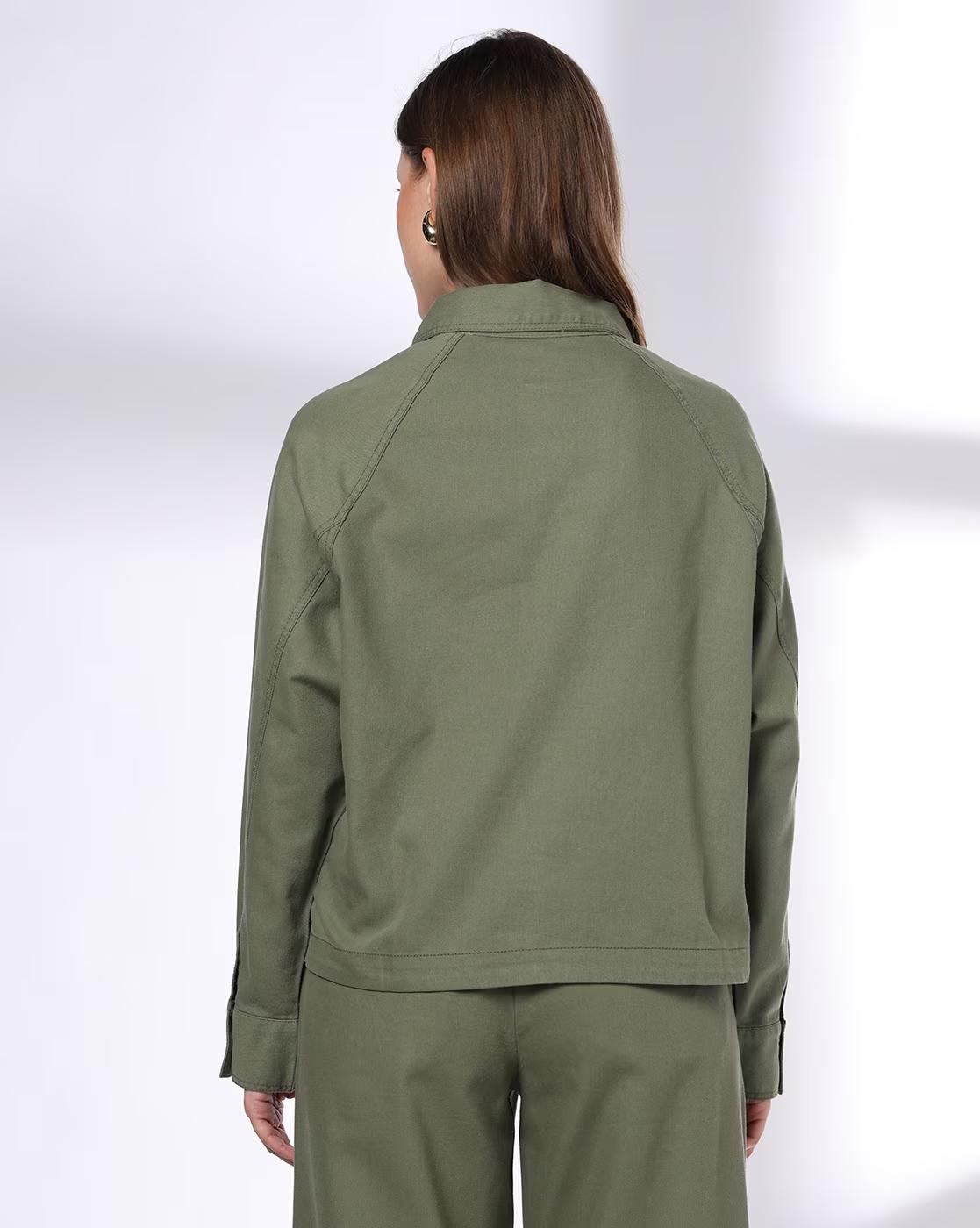 Women Washed Relaxed Fit Shirt
