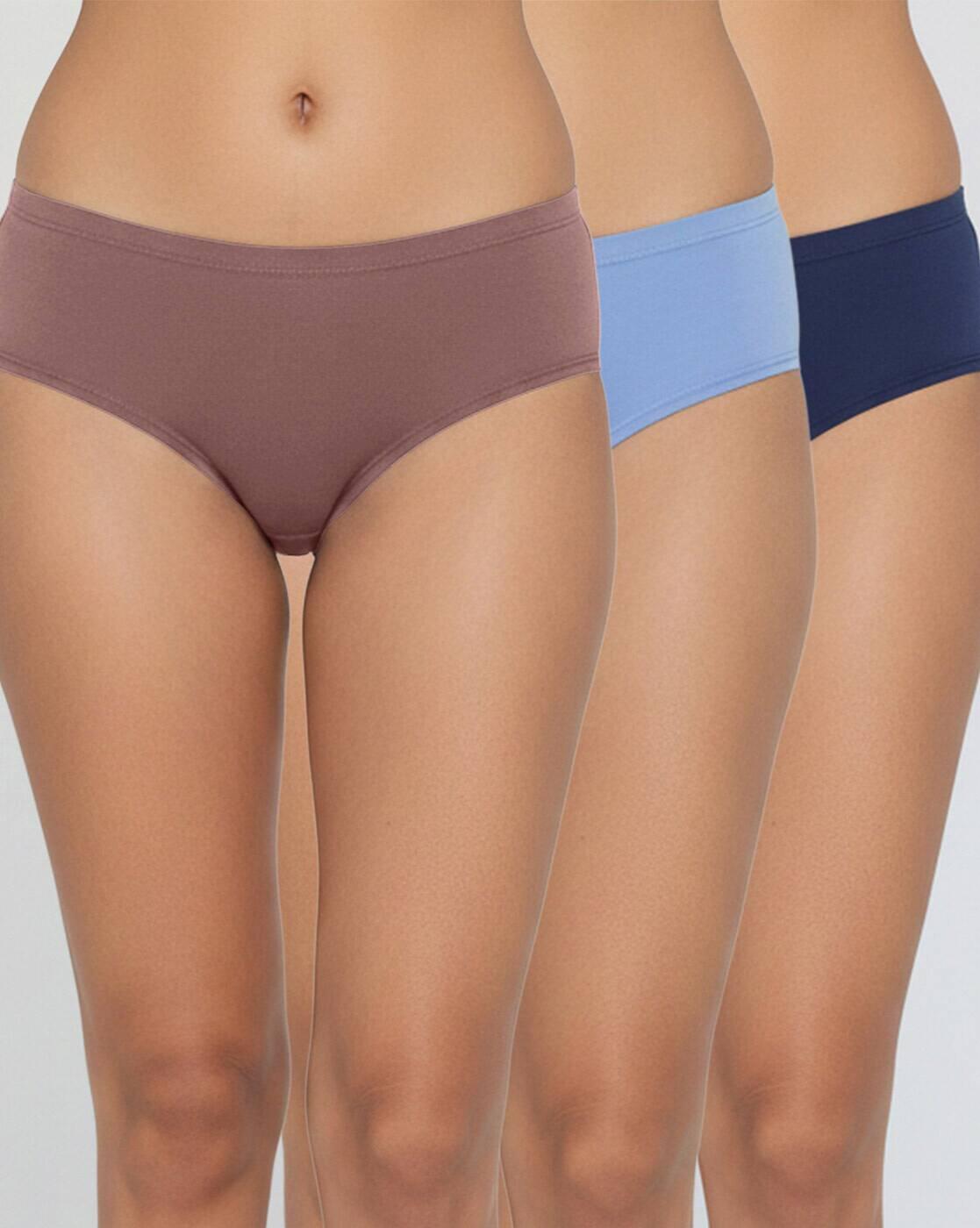 Pack Of 3 Low Rise Full Coverage Hipster Panties