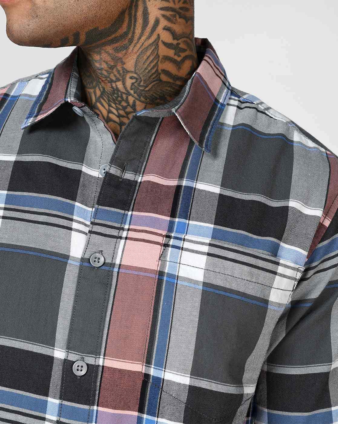 Men Checked Regular Fit Shirt