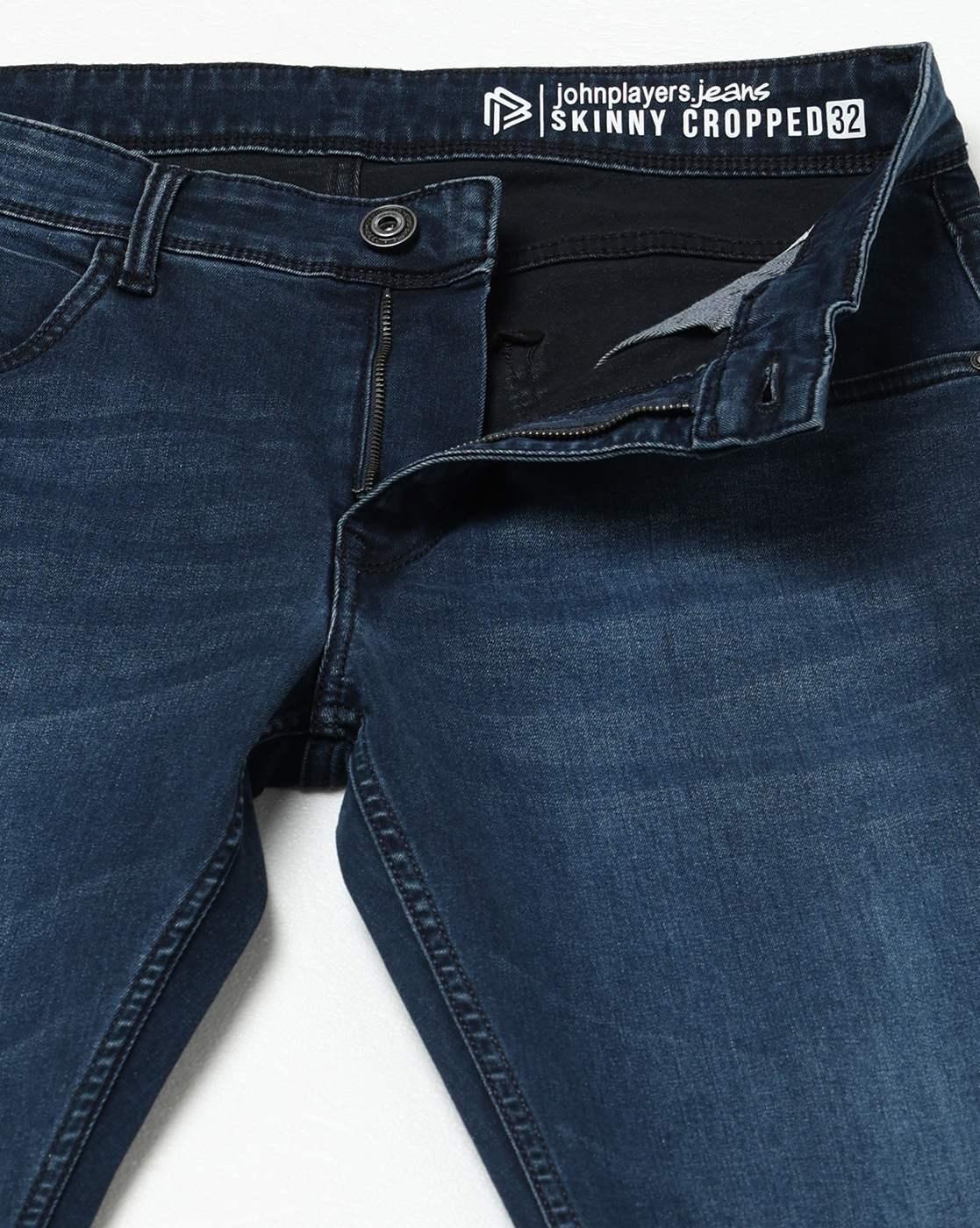 Men Lightly Washed Skinny Jeans