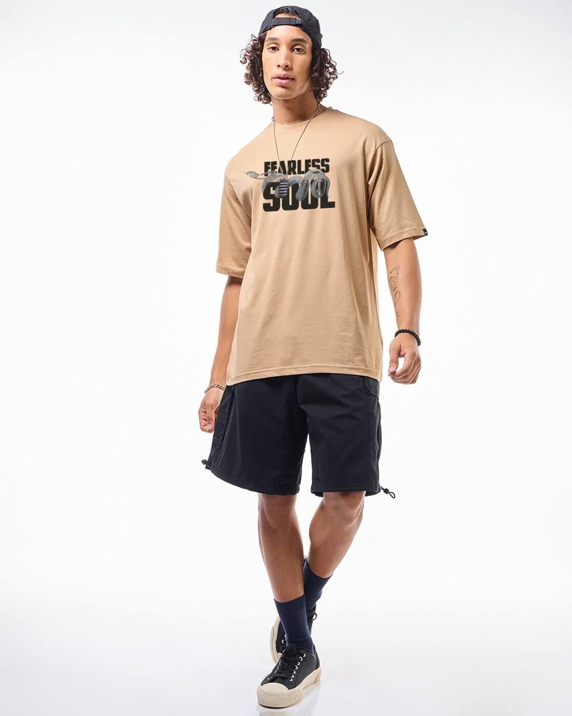 Men Printed Oversized Fit T-Shirt
