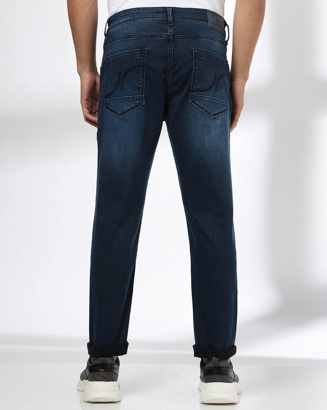 Men Lightly Washed Skinny Jeans