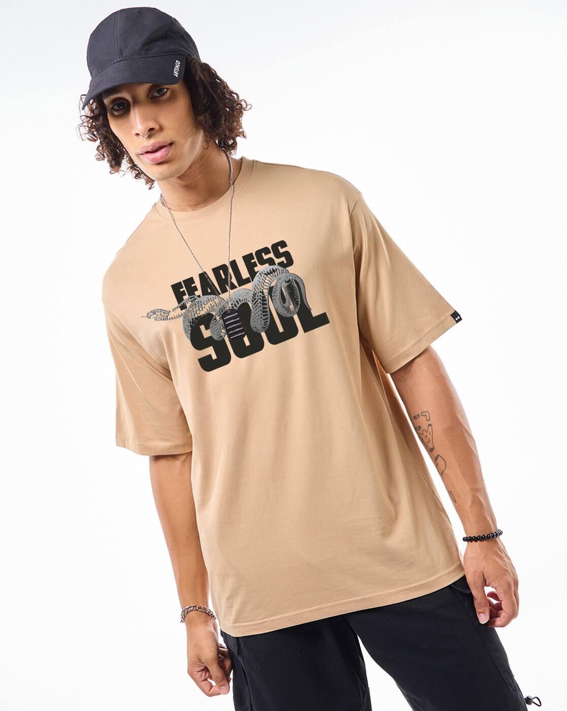 Men Printed Oversized Fit T-Shirt