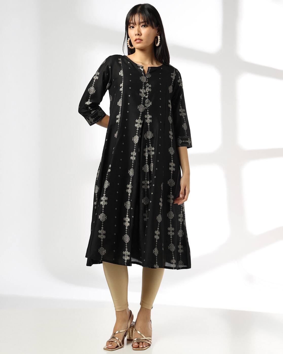 Women Printed Flared Kurta