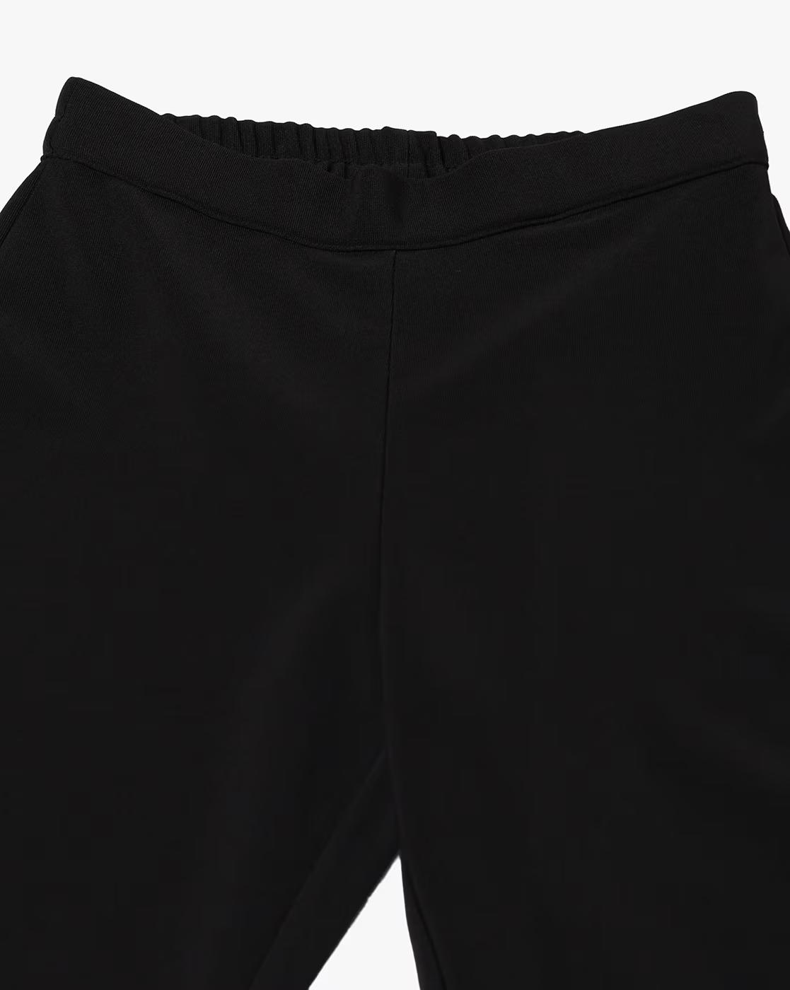 KICK FLARED TROUSER RIB KNIT, BLACK, XL