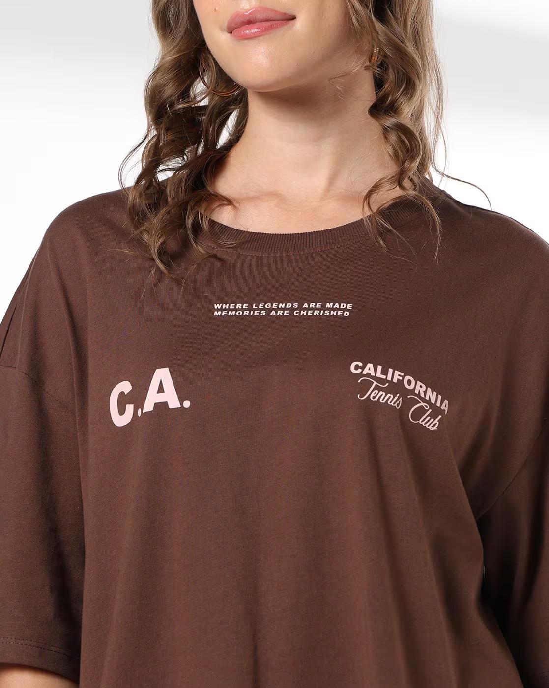 Women Graphic Print Oversized T-Shirt