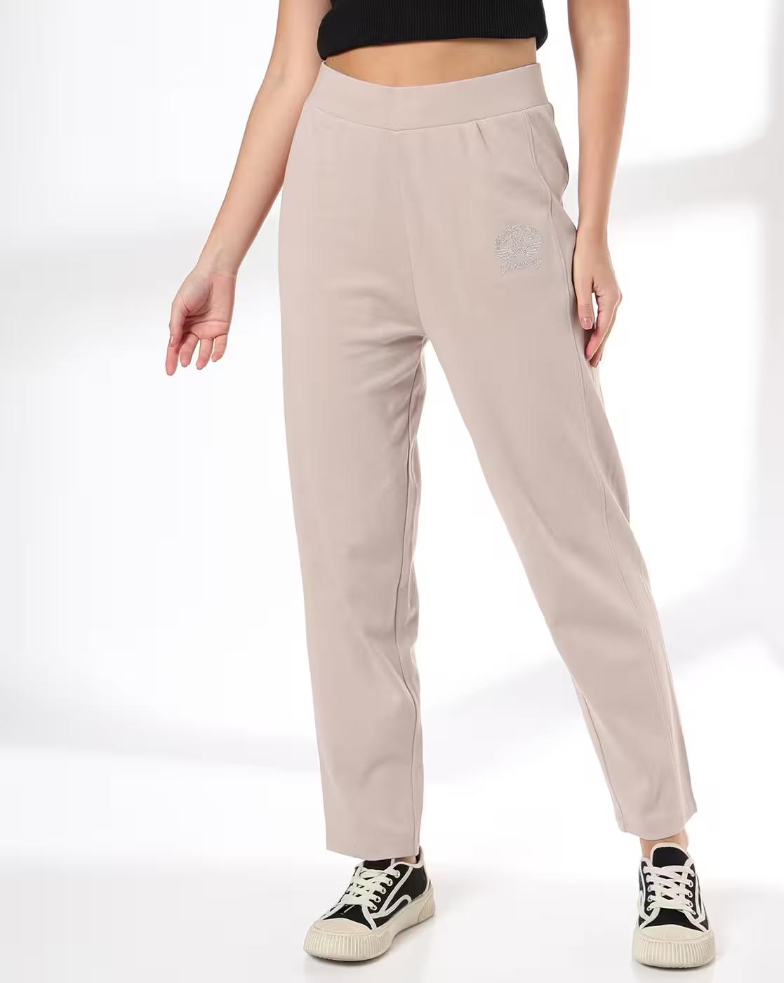 Women Side Top Stitch Detail Track Pants