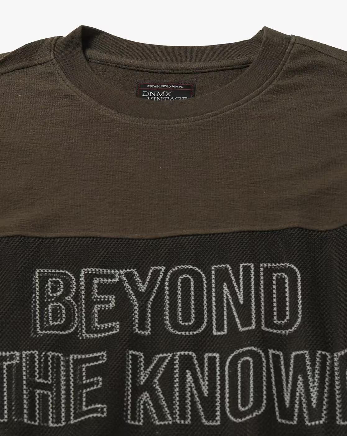 Men Typographic Print Boxy Fit Crew-Neck T-Shirt