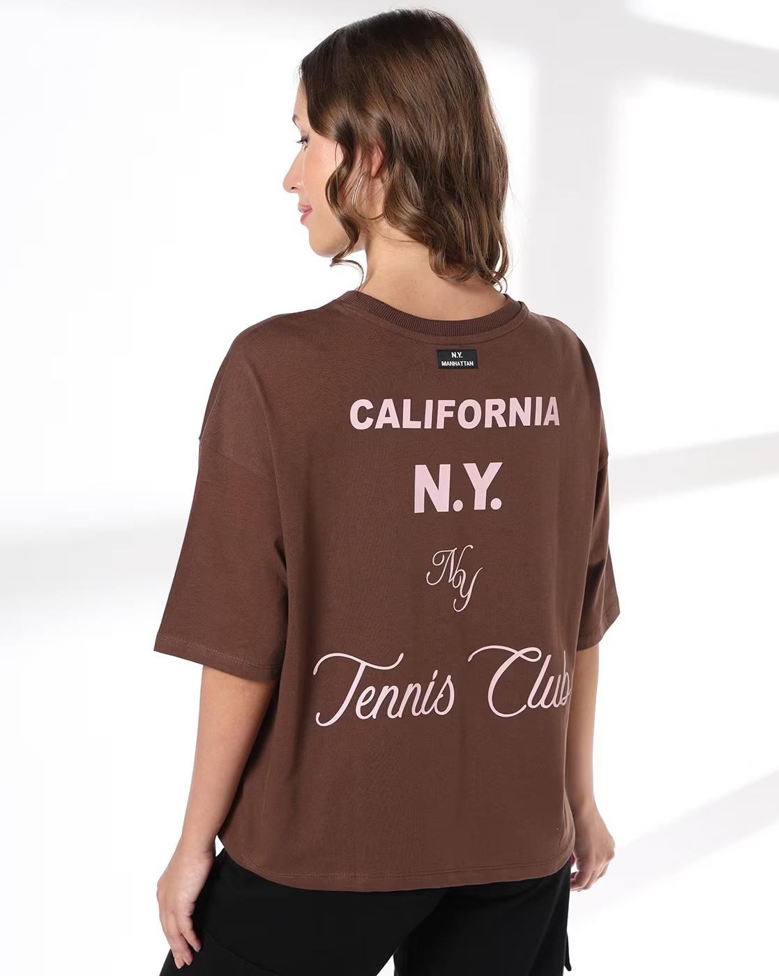 Women Graphic Print Oversized T-Shirt