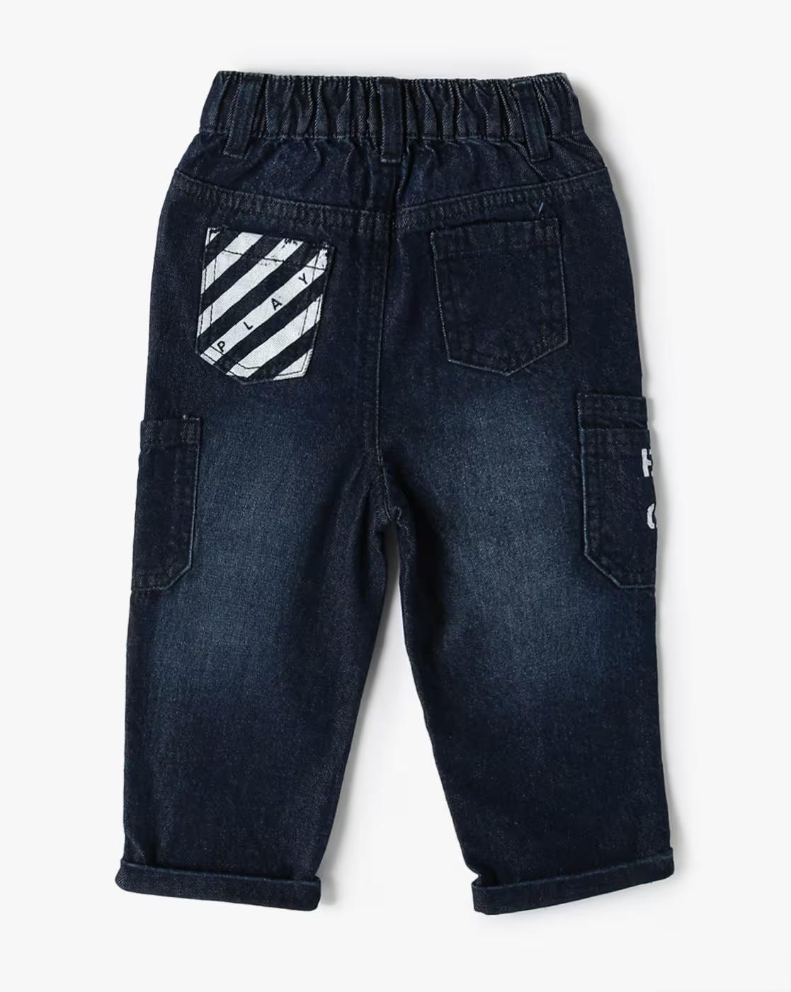 DENIM JEANS, BLUE, 6-12M